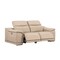 Homeroots 80in Beige and Silver Leather Power Reclining Loveseat 643816 - alternate 4