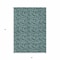 Homeroots 5' X 8' Teal Blue Aqua And Ivory Floral Washable Indoor Outdoor Area Rug 581925 - alternate 6