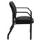 Office Star Products Big and Tall Guest Chair in Dillon Black Fabric with soft PU Arms, Sturdy Black Metal Chair 55052B-R107 - alternate 4