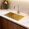 Homeroots 10in X 33in Gold Stainless Steel Undermount Kitchen Sink 719941 - alternate 6