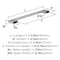Amerock Cityscape 6-5/16 inch (160mm) Center-to-Center Polished Chrome Cabinet Pull, 25PK 25VMP3713326 - alternate 3