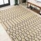 Jonathan Y Ourika Moroccan Geometric Textured Weave Beige/Navy 3 ft. x 5 ft. Indoor/Outdoor Area Rug SMB108H-3 - alternate 5