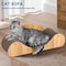 Simple Deluxe FluffyDream Cat Scratcher Cardboard, Scratching Pad House Bed Furniture Protector, Infinity Shape,  GLOWPTSCRABONEWOOD01 - alternate 5
