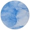Homeroots 8' Blue Round Abstract Washable Indoor Outdoor Area Rug 559735 - alternate 5