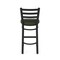 Holland Bar Stool Co 25" Stationary Counter Stool, Black Wrinkle, Canter Pine Seat 40025BW010 - alternate 5