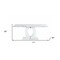 Homeroots 71" White Marble Pedestal Base Dining Table 383826 - alternate 2
