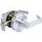 Master Lock Door Lever Lockset, Satin Chrome, Mechanical, Heavy Duty, 1-3/8 to 1-3/4" For Door Thickness SLCHKE26D - alternate 1