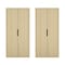 Manhattan Comfort Rivington 38in Bookcase Cabinet in Natural Oak - Set of 2 2-BC004-NA - alternate 5