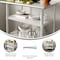 Flash Furniture Woodford Galvanized Under Shelf - Adjustable Lower Shelf for 24in. x 36in. Stainless Steel Tables NH-GU-2436-GG - alternate 4