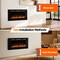 Edendirect 42.01-in W Black Wall mount LED Flat wall Electric Fireplace with Remote Control Included ZR-EF42 - alternate 6