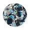 World Rug Gallery Modern Bright Flowers Non-Slip Area Rug 8 ft Round Gray 505GRAY8RND - alternate 4