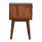 Homeroots 20" Chestnut Solid Wood Two Drawer Nightstand 651588 - alternate 8