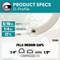 Do It Best 17 Ft. 5/16'' White Rubber Weatherstrip V25WADB - alternate 4