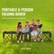 Vevor 6FT Plastic Folding Bench Portable Outdoor Bench for Picnic Garden White SN-D183-2 - alternate 6