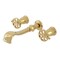 Kingston Brass Two-Handle Wall Mount Tub Faucet, Polished Brass KS5022RX - alternate 1