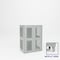 Pucel Heavy Duty Storage Cabinet, 6inLegs, 36inW x 54inH x 24inD, Perforated Doors and Sides, Light Blue HDSC-3648-24-2L-PERF - alternate 1