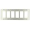 Leviton 6-Gang Decora Wallplate, Standard Size, Non-Magnetic Stainless Steel 84436-40 - alternate 1
