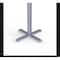 Correll Round Cafe Table, 60 in W, 60 in L, 29 in H, Particleboard Top, Frosty White SCT60DER-80-98-13 - alternate 7