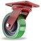 Hamilton Kingpinless Swivel Caster, 6" x 2" Duralast (95A) Wheel, 3/4" Sealed Precision Ball Bearings S-ZFHS-6DB-FRB - alternate 1