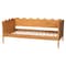 Baxton Studio Malaya Modern Oak Brown Wood Full Daybed with Scalloped Edges 256-14023-ZORO - alternate 7