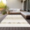 Homeroots 9' X 12' Ivory Beige And Taupe Southwestern Washable Indoor Outdoor Area Rug 613919 - alternate 6