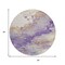 Homeroots 8' Purple And Gold Round Abstract Washable Indoor Outdoor Area Rug 631887 - alternate 6