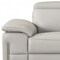 Homeroots 87" Light Gray Italian Leather Sofa With Silver Legs 329684 - alternate 4