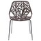 Leisuremod Modern Asbury Dining Chair with Chromed Legs, Taupe AC16TP - alternate 6