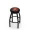 Holland Bar Stool Co 30" Blk Wrinkle U.S. Marines Swivel Bar Stool, Accent Ring L8B2B30Marine - alternate 1