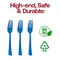 Smarty Had A Party Blue Disposable Plastic Party Forks, 600PK 410F-B-CASE - alternate 5