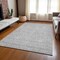 Homeroots 3' X 5' Gray Silver And Ivory Floral Washable Indoor Outdoor Area Rug 582344 - alternate 6