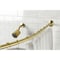Kingston Brass 72" Stainless Steel Single Curved Shower Curtain Rod, Brushed Brass CC7217 - alternate 3