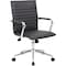 Boss B9533C Task Chair, Black Back, 23 in W 26" L 38-1/2" H, Fixed, Vinyl Seat B9533C-BK - alternate 1