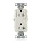 Leviton Dec Plus Rec 20A 125V TR 1Mrk-Ctrl LtAl TDR20-S1T - alternate 1