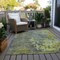 Homeroots 3' X 5' Fern Green Gray And Olive Green Abstract Washable Indoor Outdoor Area Rug 618226 - alternate 6
