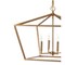 Jonathan Y Gatsby 23" 4-Light Adjustable Iron Rustic Glam LED Pendant, Gold JYL7520C - alternate 4
