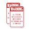 Signmission Warning - All Persons Not Associated with Church Use Pa, 18'' X 24'', Heavy Gauge Aluminum, 2PK A-1824-2PACK-22717 - alternate 1