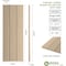 Ekena Millwork Rustic Three Board Joined Board-n-Batten Rough Cedar Faux Wood Shutters w/No Batten, 16 1/2"W x 32"H SHUBJN16X32RCPR - alternate 10