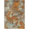 Homeroots 5' X 8' Copper And Orange Abstract Washable Indoor Outdoor Area Rug 609589 - alternate 8