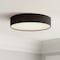 Afx Ashland LED Flush Mount - 16in Dia. - Black Linen ALDF16LAJUDBK - alternate 3