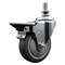 Service Caster 4 Inch Thermoplastic Rubber 10 MM Threaded Stem Caster with Brake SCC-TS20S414-TPRB-PLB-M1015 - alternate 1
