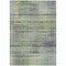 Homeroots 3' X 5' Artichoke Green Purple And Fern Green Striped Washable Indoor Outdoor Area Rug 588040 - alternate 5