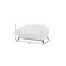 Homeroots 65in White And Black Italian Leather Power Reclining Loveseat 482204 - alternate 4