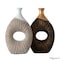 Uniquewise Set of 2 19-Inch Farmhouse Vase - Decorative Piece for Boho Kitchen, Bedroom Table, Home QI004688.2 - alternate 1
