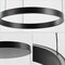 Jonathan Y Jense 23.75" Minimalist Modern Metal Adjustable Dimmable Ring Integrated LED Pendant, Black JYL7151A - alternate 4