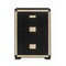 Homeroots 48" Black And Gold Faux Crystal Bling Wood Six Drawer Dresser 564687 - alternate 5