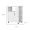 Homeroots 29in White Wood Accent Cabinet With Single Door 535066 - alternate 5
