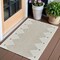 Homeroots 3' X 5' Beige And Brown Geometric Distressed Indoor Outdoor Area Rug 558759 - alternate 1