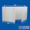 Flipside White Premium Corrugated Plastic Study Carrel Pack of 12 19972-12 - alternate 3