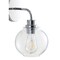 Jonathan Y Sandrine 6.5" 1-Light Iron/Seeded Glass Cottage Rustic LED Vanity Light, Chrome JYL7526B - alternate 6